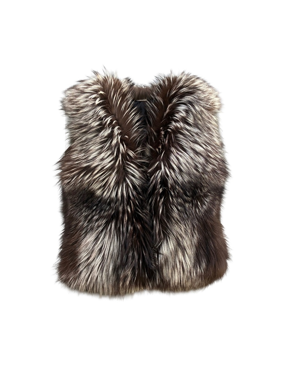 Premium Silver Fox Fur Vest | Imported